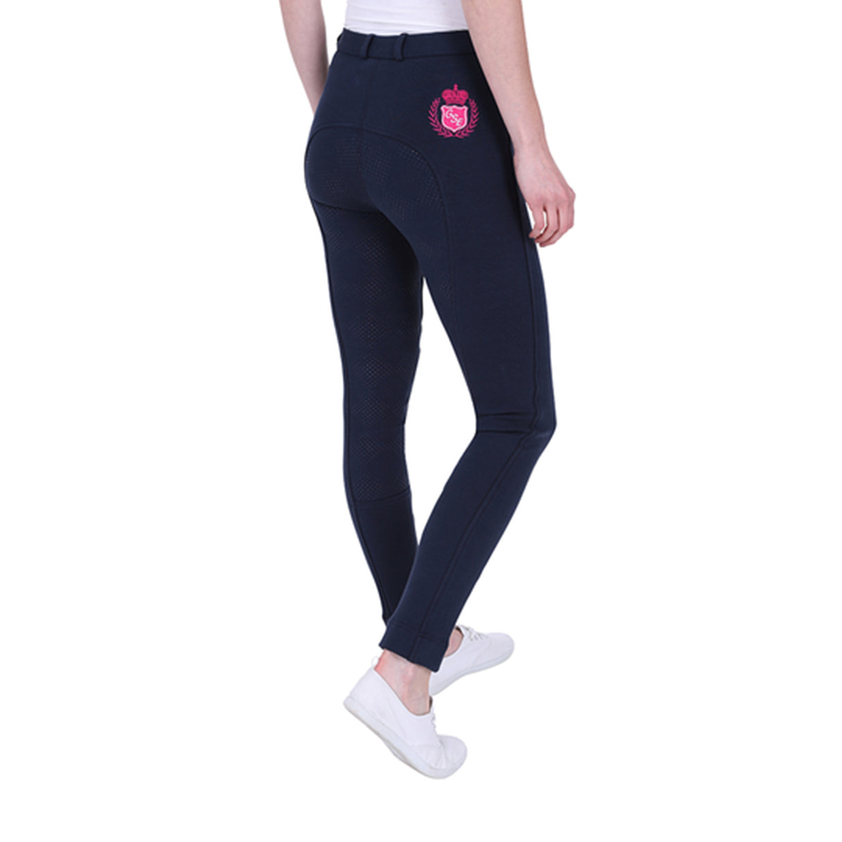 GS Equestrian Ellia Jodhpurs à fond intégral en silicone pour enfants