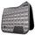 Woof Wear Vision Dressage Saddle Pad #colour_brushed-steel