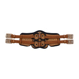 Stubben Equi-Soft® Short Saddle Girth with Cover - Tobacco #colour_neoprene-black
