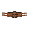 Stubben Equi-Soft® Short Saddle Girth with Cover - Tobacco #colour_neoprene-black