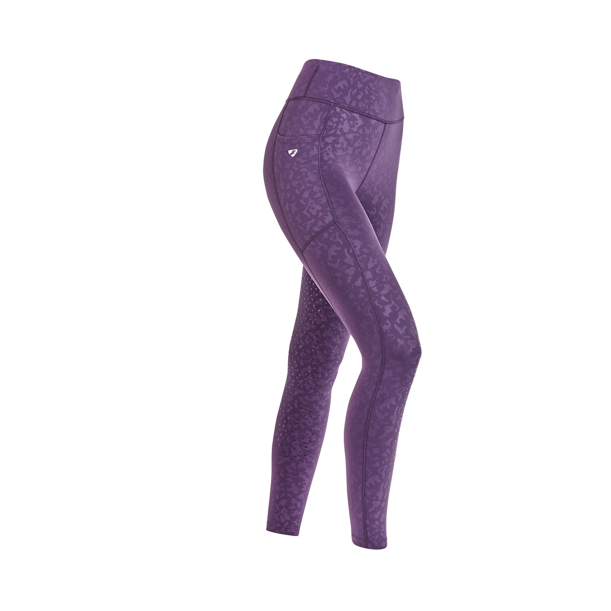 Shires Aubrion Ladies Non-Stop Riding Tights #colour_purple