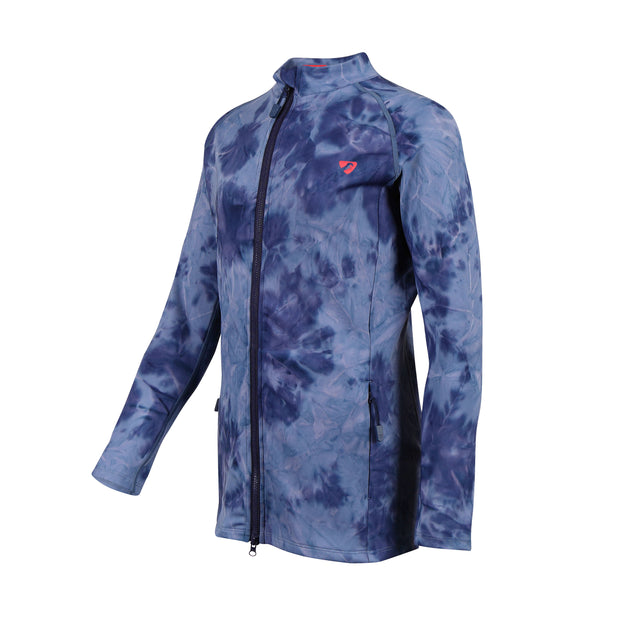 Shires Aubrion Children's Non-Stop Jacket #colour_navy-tie-dye