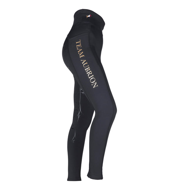 Shires Aubrion Team Maids Winter Riding Tights #colour_black