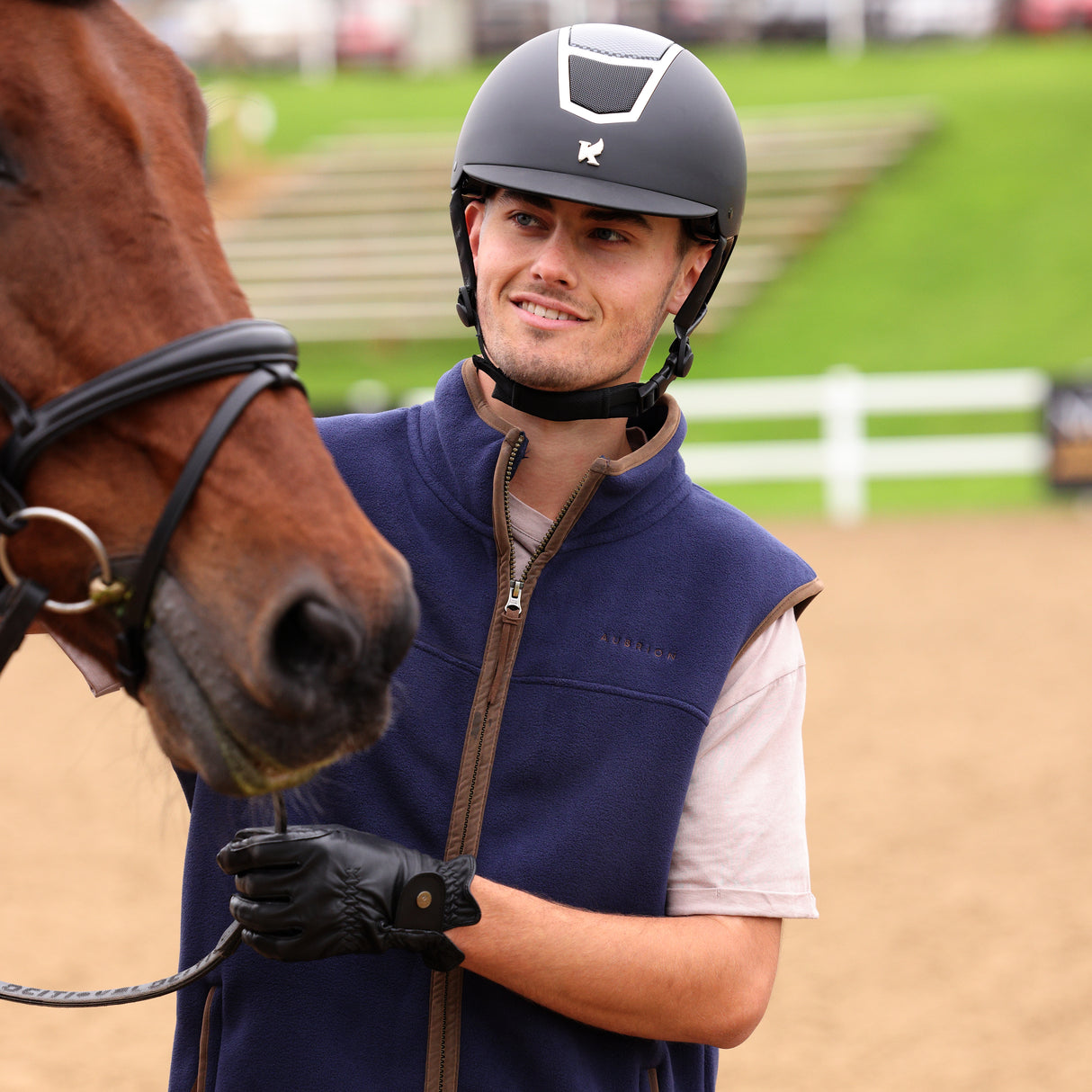 Shires Aubrion Core Men's Fleece Gilet #colour_navy