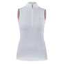 Shires Aubrion Arcaster Ladies Sleeveless Show Shirt #colour_white