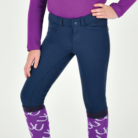 Dublin Kids Cammy Comfort Twill Breeches #colour_naval-academy