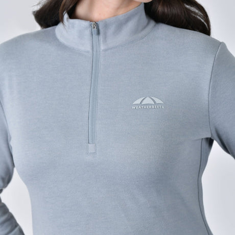 Weatherbeeta Ladies London Layer Long Sleeve Top #colour_bluestone-marle