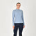 Dublin Ladies Brushed Long Sleeve Riding Top #colour_blue-fog