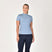 Dublin Ladies 1/4 Zip Breathable Short Sleeve Top #colour_blue-fog