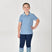 Dublin Children's Cotton Pique Short Sleeve Polo #colour_blue-fog