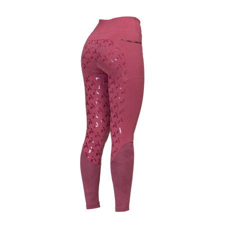 Shires Aubrion Ladies React Rythm Riding Tights #colour_mauve