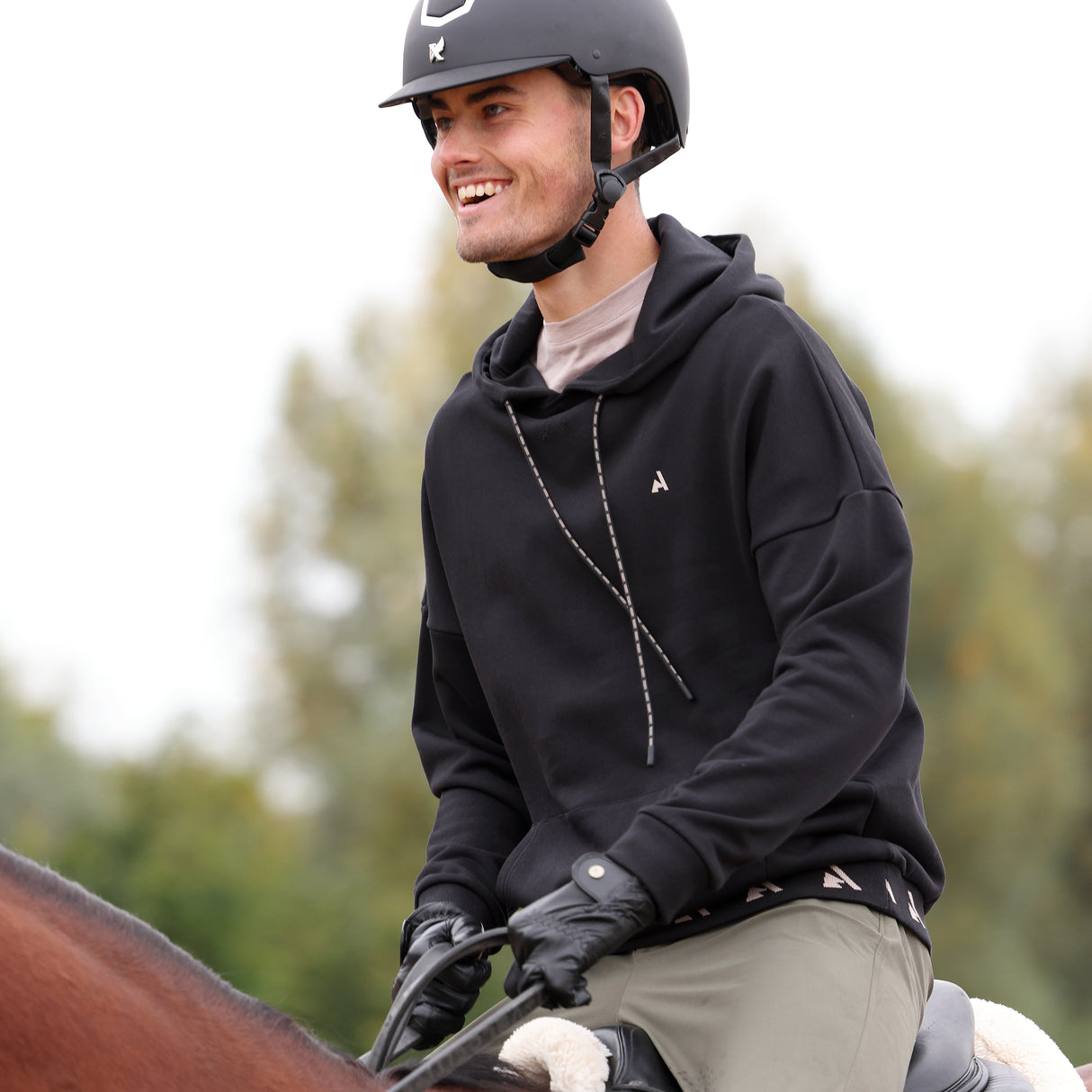 Shires Aubrion Young Rider React Unisex Hoodie #colour_shadow