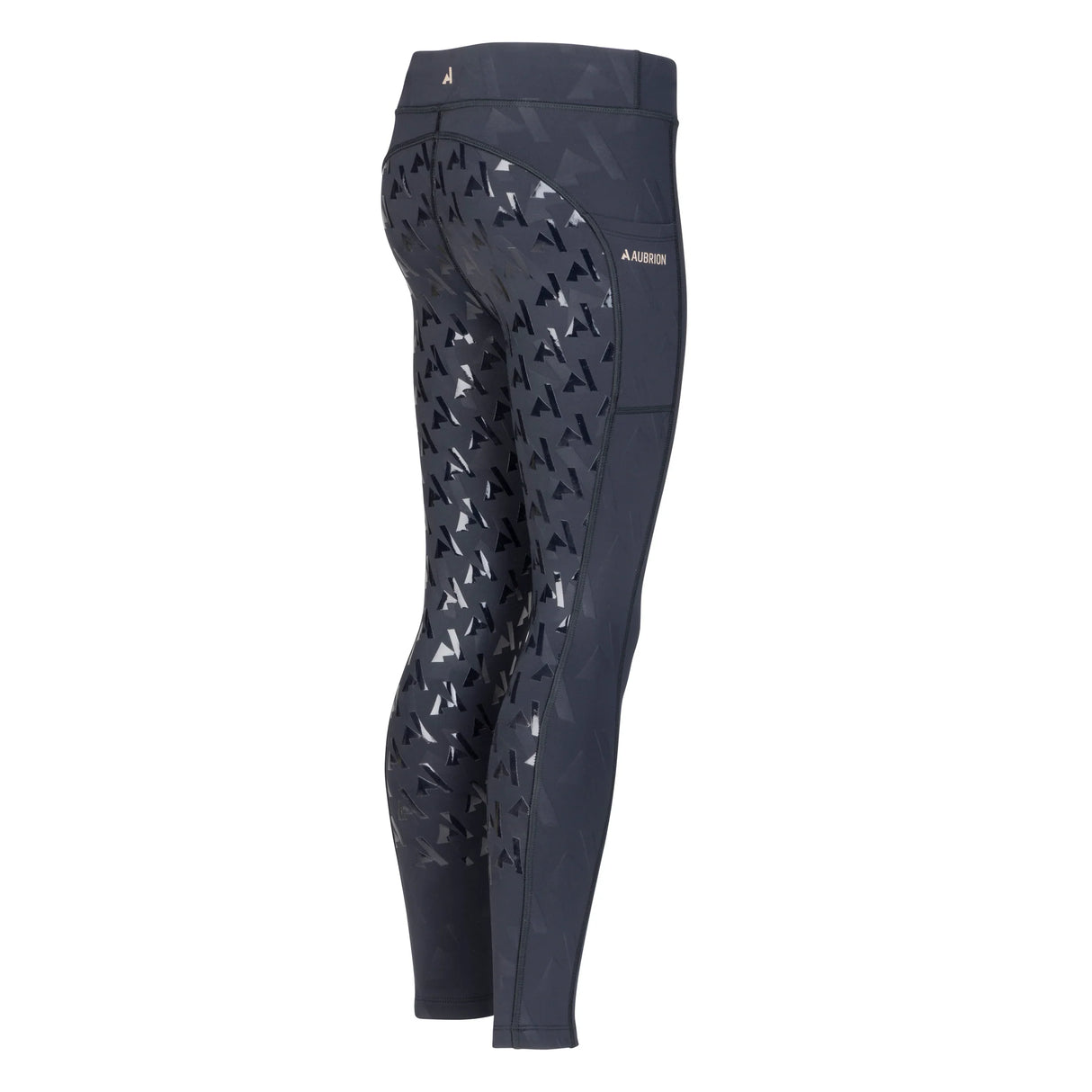 Shires Aubrion Young Rider React Winter Riding Tights #colour_shadow