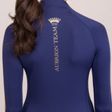 Shires Aubrion Ladies Team Long Sleeve Base Layer #colour_midnight