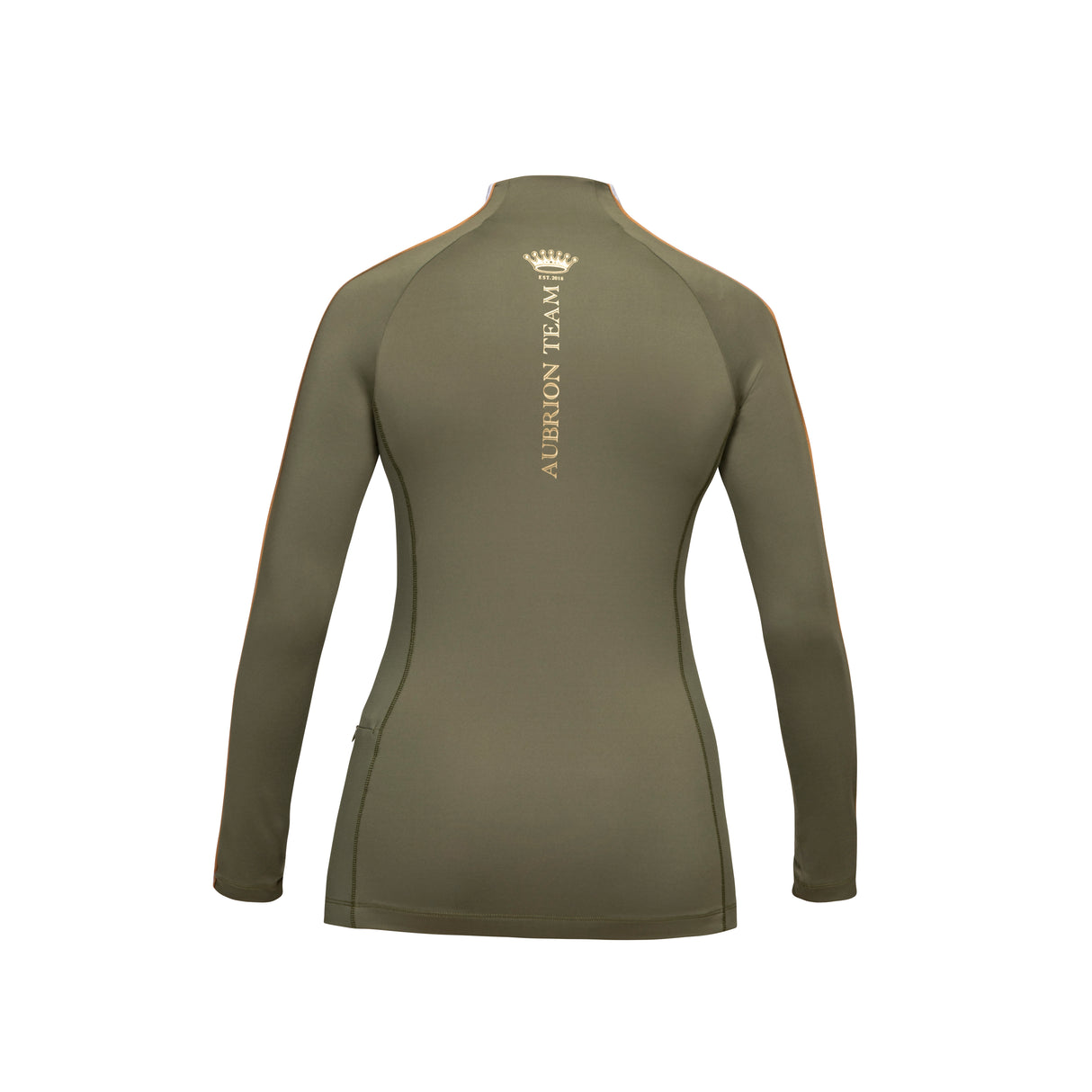 Shires Aubrion Ladies Team Long Sleeve Base Layer #colour_moss