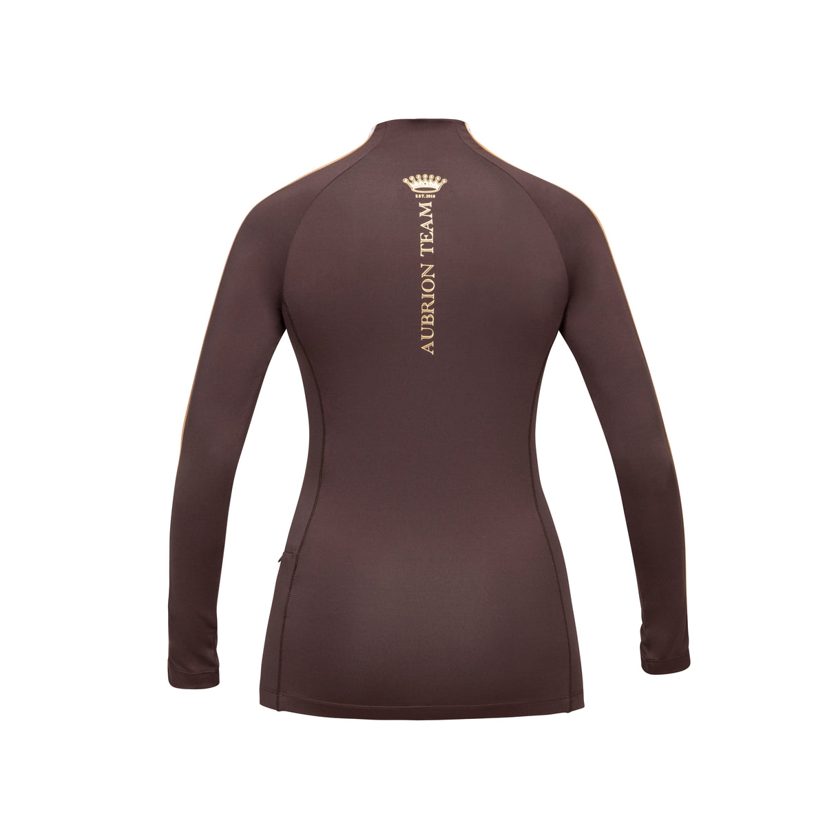 Shires Aubrion Ladies Team Long Sleeve Base Layer #colour_umber