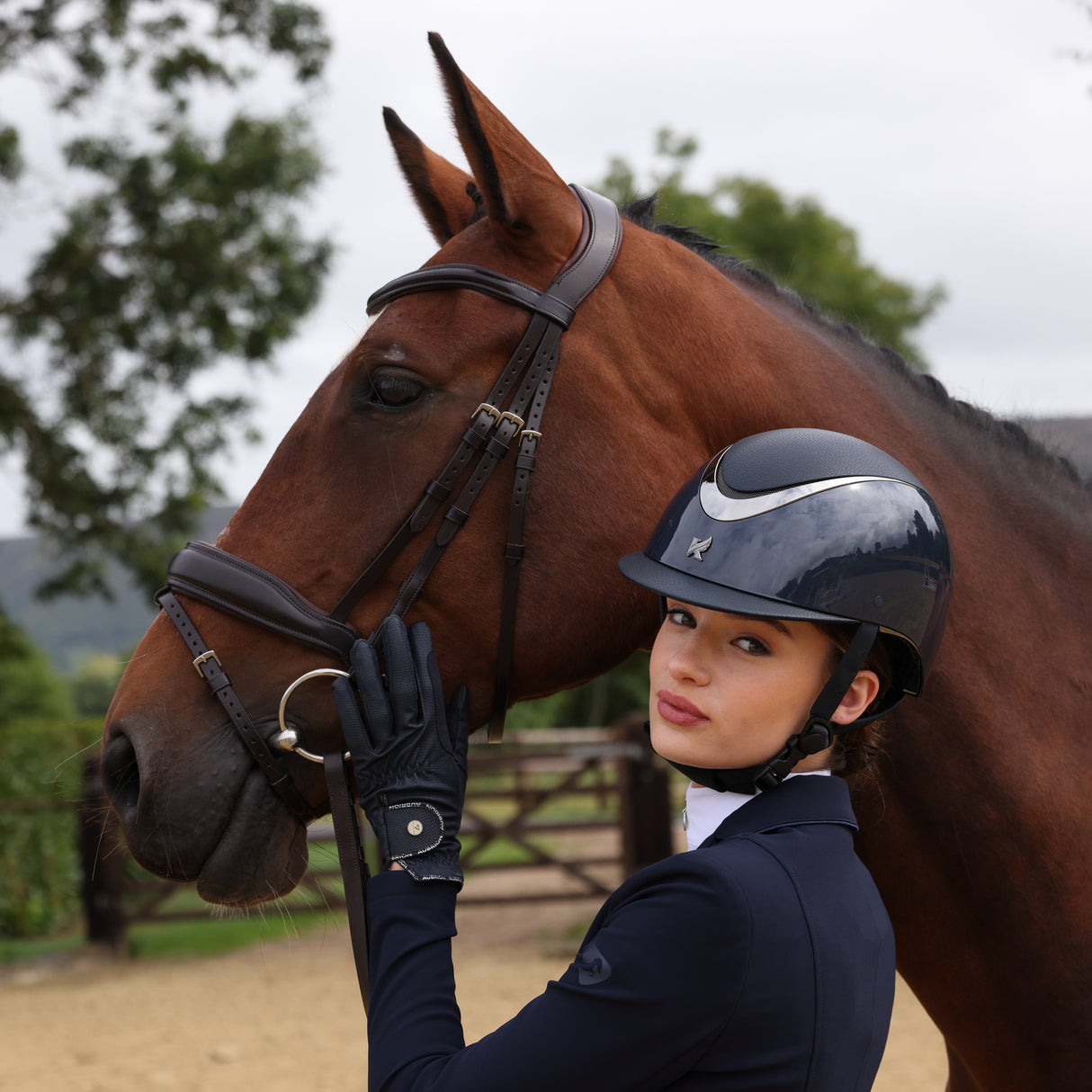 Shires Karben Carey Ellipse SP Riding Hat #colour_blue