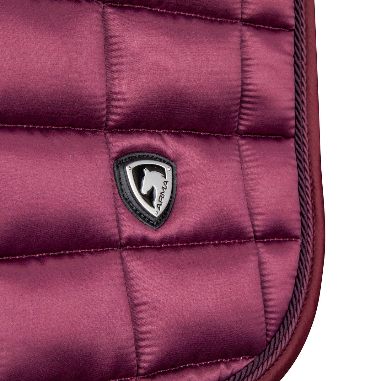 Shires ARMA Eltar Satin Jump Saddlecloth #colour_black-cherry