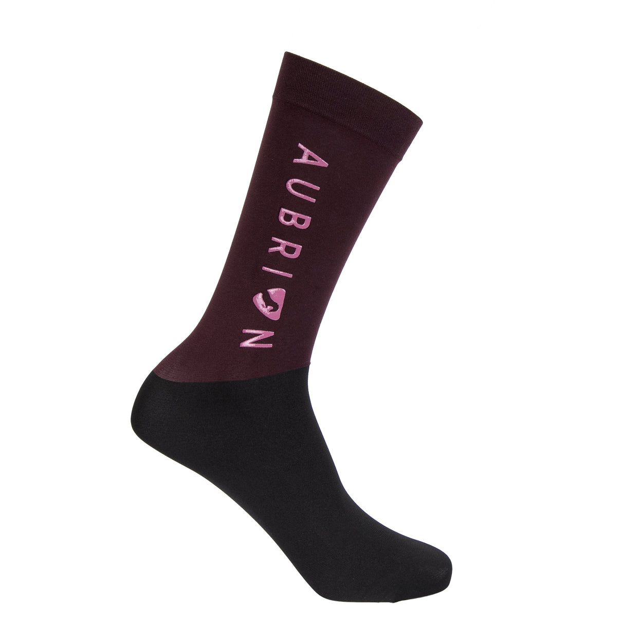 Shires Aubrion Children's Eltar Socks #colour_black-cherry