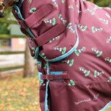 Shires Winnie & Me 200g Turnout Rug #colour_maroon