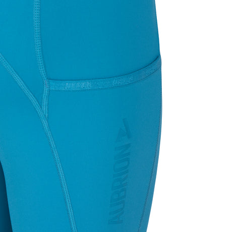 Shires Aubrion React Rhythm Riding Tights - Young Rider #colour_kingfisher