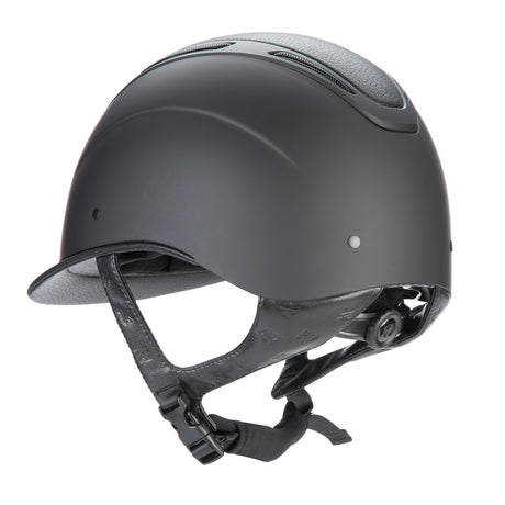 Shires Karben Amity Leather Riding Hat #colour_black
