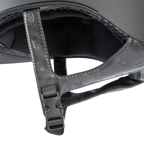 Shires Karben Amity Leather Riding Hat #colour_black
