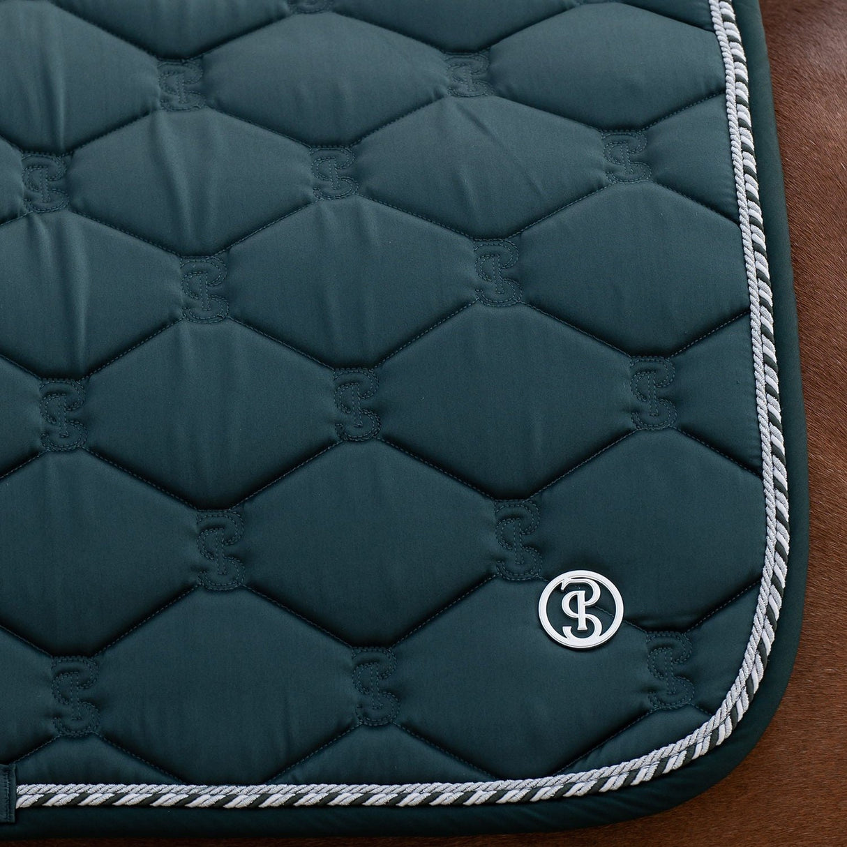 PS of Sweden Jump Signature Saddle Pad #colour_midnight-green