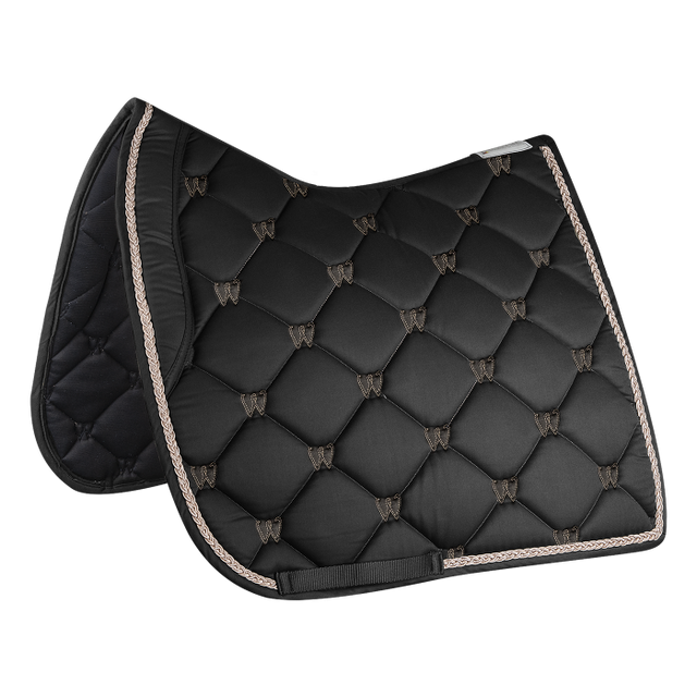 Waldhausen Valencia Saddle Pad #colour_black-rose-gold