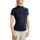 Montar MoBriella Short Sleeved Training Shirt with Gun Metal Crystals #colour_navy