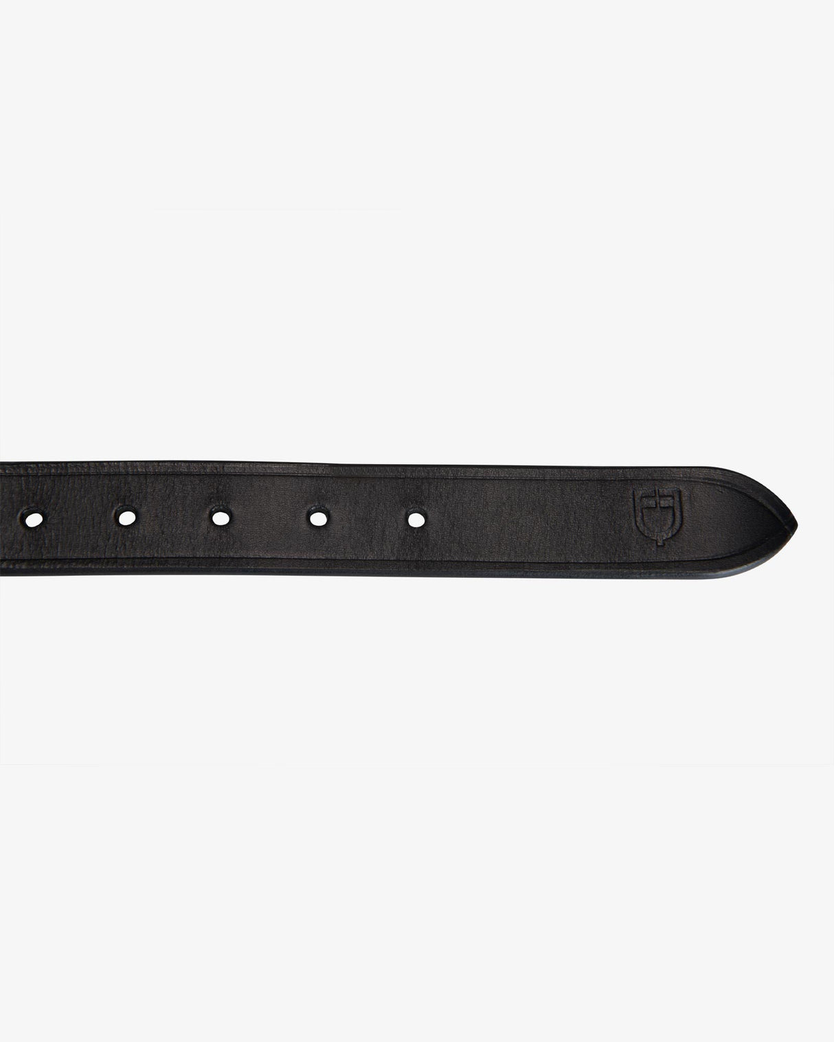 Equestro English Belt With Contrasting Embroidery #colour_black