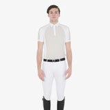Equestro Men's Slim Fit Competition Polo Shirt Four Buttons