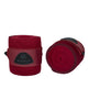 Acavallo Elasticated Exercise Bandages Fleece #colour_burgundy