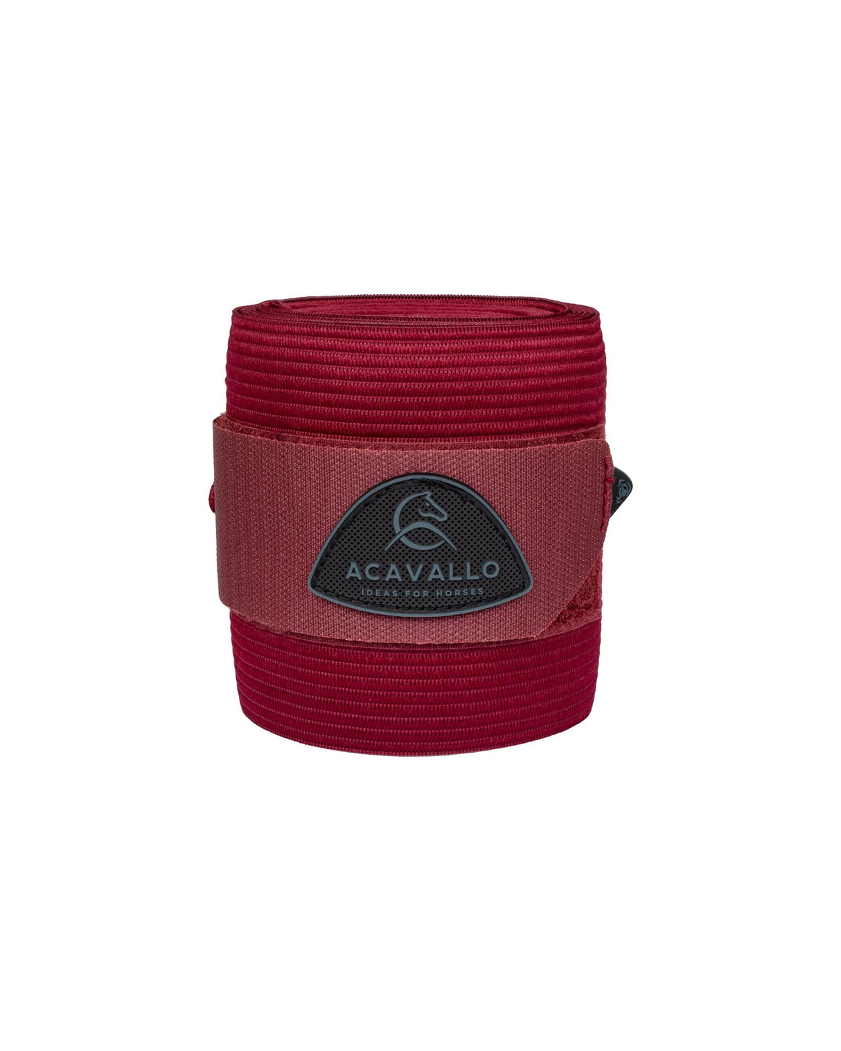 Acavallo Elasticated Exercise Bandages Fleece #colour_burgundy