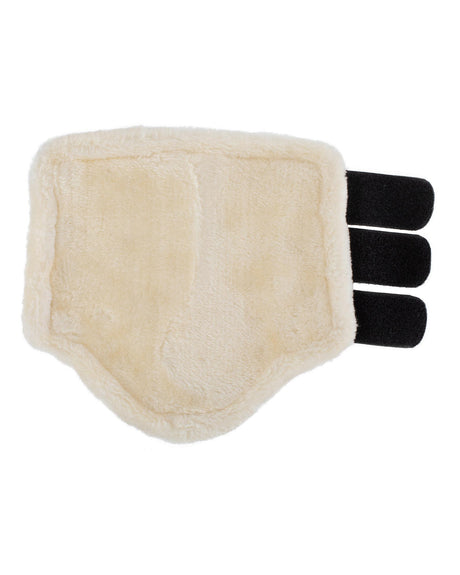 Acavallo Hind Brushing Boots Faux Sheepskin & Triple Hook-And-Loop Closure #colour_black
