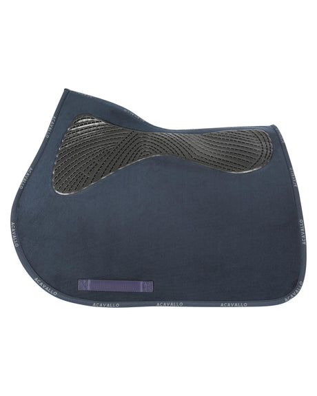 Acavallo Twin Sided Classic Gel Dressage Pad With Rope #colour_blue