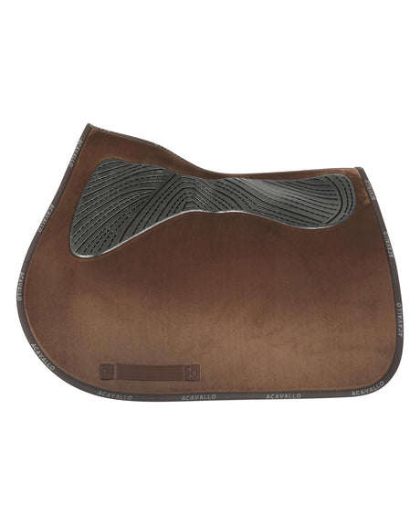 Acavallo Twin Sided Classic Gel Dressage Pad With Rope #colour_brown