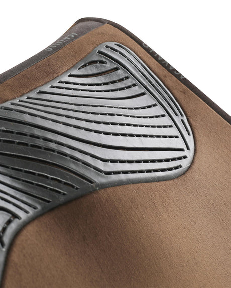 Acavallo Twin Sided Classic Gel Dressage Pad With Rope #colour_brown