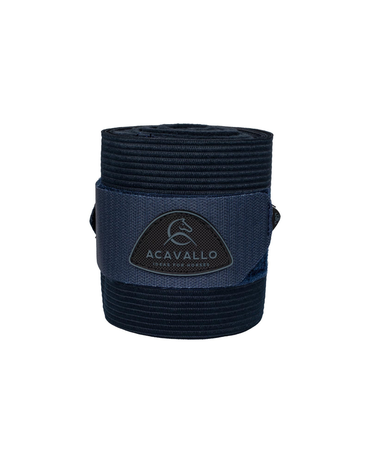Acavallo Elasticated Exercise Bandages Fleece #colour_blue