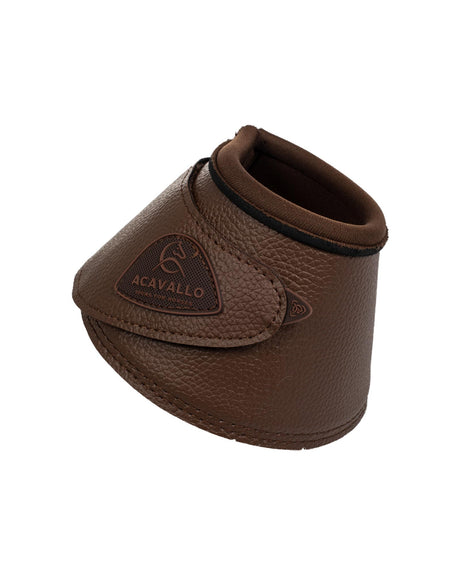 Acavallo Bell Boots Eco-Leather & Hook-And-Loop Closure #colour_brown