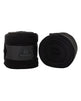 Acavallo Fleece Exercise Bandages Hook-And-Loop Closure Fastening #colour_black