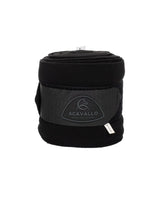Acavallo Fleece Exercise Bandages Hook-And-Loop Closure Fastening #colour_black