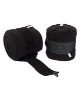 Acavallo Fleece Exercise Bandages Hook-And-Loop Closure Fastening #colour_black