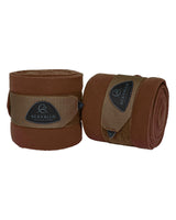 Acavallo Fleece Exercise Bandages Hook-And-Loop Closure Fastening #colour_brown