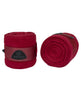 Acavallo Fleece Exercise Bandages Hook-And-Loop Closure Fastening #colour_burgundy