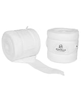 Acavallo Fleece Exercise Bandages Hook-And-Loop Closure Fastening #colour_white