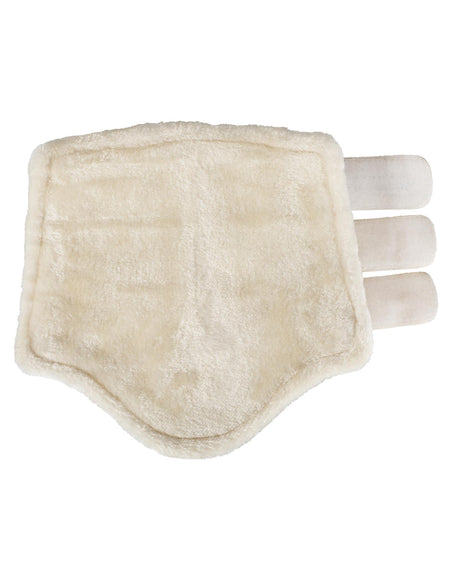Acavallo Hind Brushing Boots Faux Sheepskin & Triple Hook-And-Loop Closure #colour_white