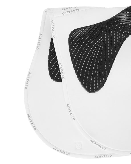 Acavallo Twin Sided Classic Gel Dressage Pad With Rope #colour_white