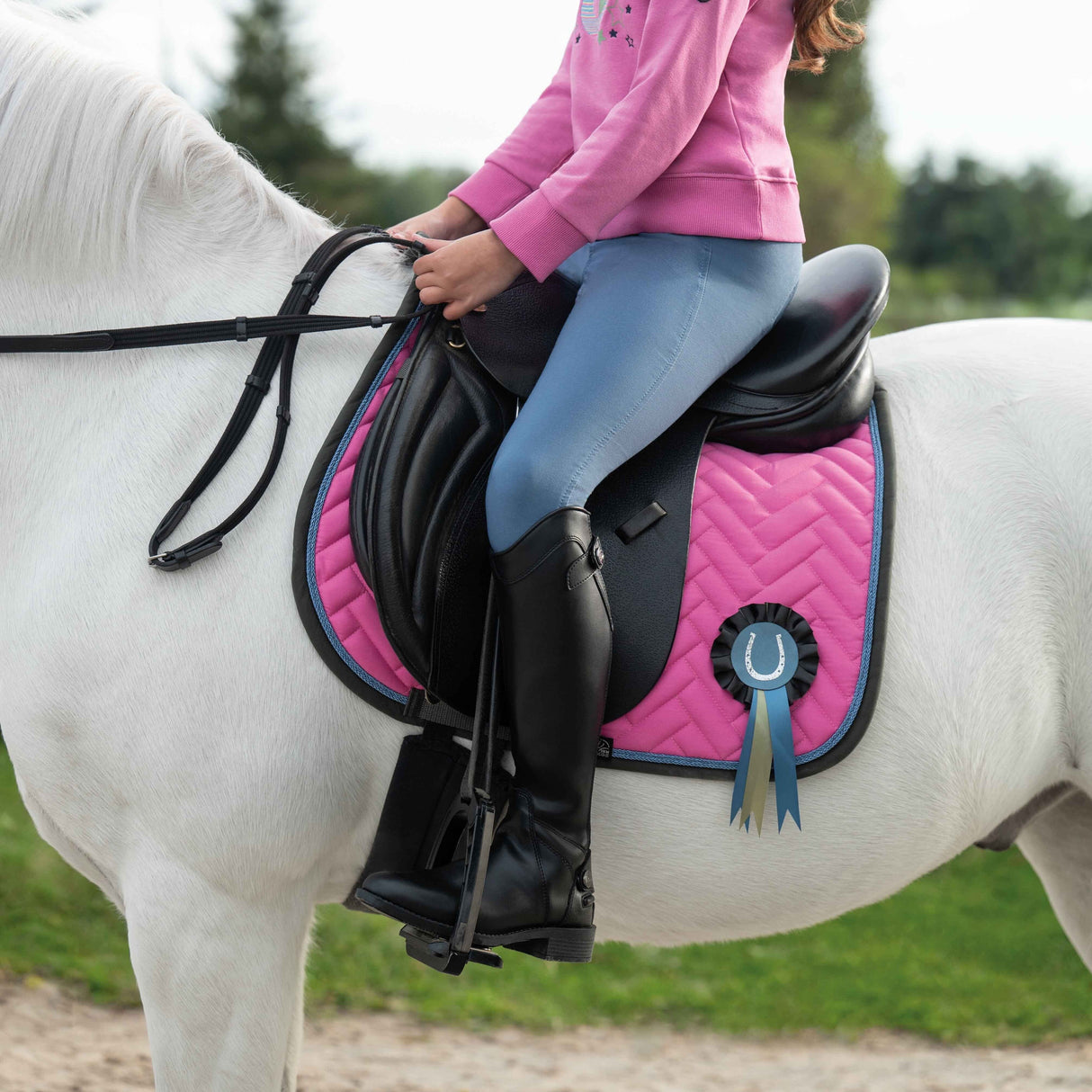 HKM Saddle Cloth -Nele- #colour_pink