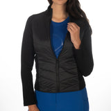 HKM Ladies Quilted Jacket -Amalfi- #colour_black